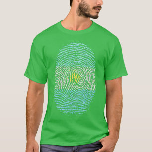 Argentijnse Vingerafdruk Vlag T-shirt