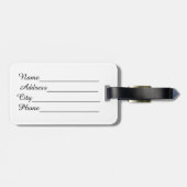 Argentijnse vingerafdrukvlag bagagelabel (Achterkant horizontaal)