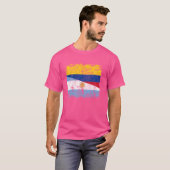 Argentijnse vlag Argentijns Colombiaans T-shirt (Voorkant volledig)