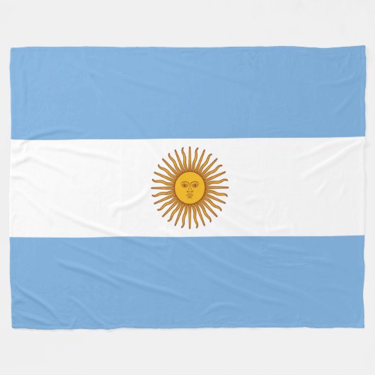 Argentijnse vlag Argentijnse Football Fleece (Voorkant (Horizontaal))