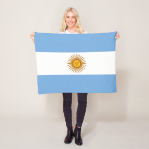 Argentijnse vlag Argentijnse patriottische vlag Fleece Deken