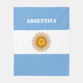 Argentijnse vlag Argentijnse Soccer Football Fleece Deken (Voorkant)