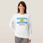 Argentijnse vlag, Argentinië T-shirt (Voorkant volledig)