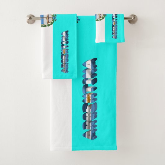 Argentijnse vlag bad handdoek (Insitu)