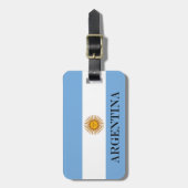 Argentijnse vlag Bandera De Argentina Bagagelabel (Voorkant verticaal)