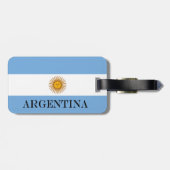 Argentijnse vlag Bandera De Argentina Bagagelabel (Achterkant horizontaal)