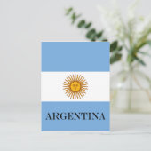 Argentijnse vlag Bandera De Argentina Briefkaart (Staand voorkant)