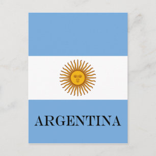 Argentijnse vlag Bandera De Argentina Briefkaart