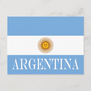 Argentijnse vlag Bandera De Argentina Briefkaart