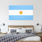 Argentijnse vlag Bandera De Argentina Canvas Afdruk (Insitu (Slaapkamer))