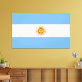 Argentijnse vlag Bandera De Argentina Canvas Afdruk (Insitu (Woonkamer))
