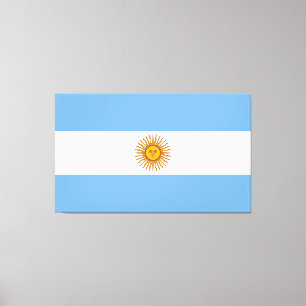 Argentijnse vlag Bandera De Argentina Canvas Afdruk