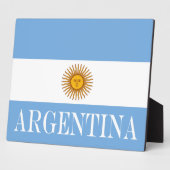 Argentijnse vlag Bandera De Argentina Fotoplaat (Zijkant)