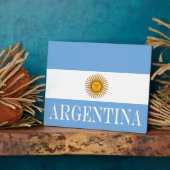 Argentijnse vlag Bandera De Argentina Fotoplaat (Zijkant)