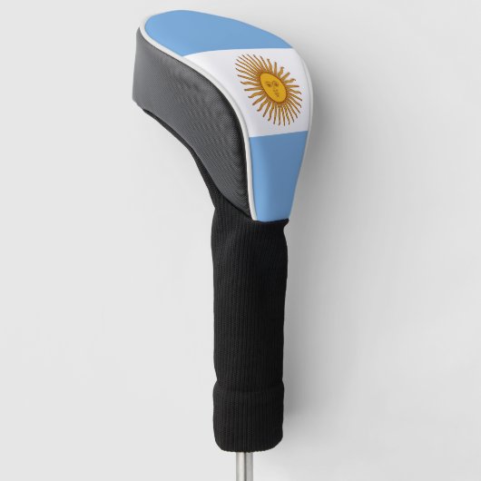 Argentijnse vlag Bandera De Argentina Golfheadcover (Schuin)