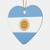 Argentijnse vlag Bandera De Argentina Keramisch Ornament (Links)
