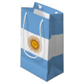 Argentijnse vlag Bandera De Argentina Klein Cadeauzakje (Voorkant Gekanteld)