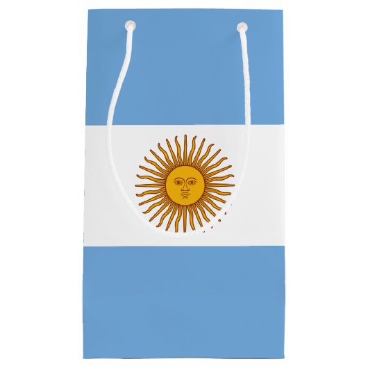 Argentijnse vlag Bandera De Argentina Klein Cadeauzakje (Voorkant)