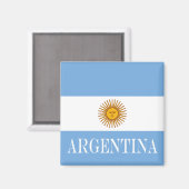 Argentijnse vlag Bandera De Argentina Magneet (Voorkant / Achterkant)