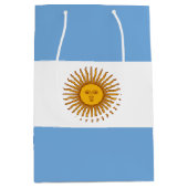 Argentijnse vlag Bandera De Argentina Medium Cadeauzakje (Voorkant)