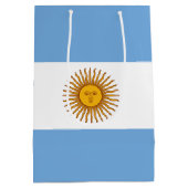 Argentijnse vlag Bandera De Argentina Medium Cadeauzakje (Achterkant)