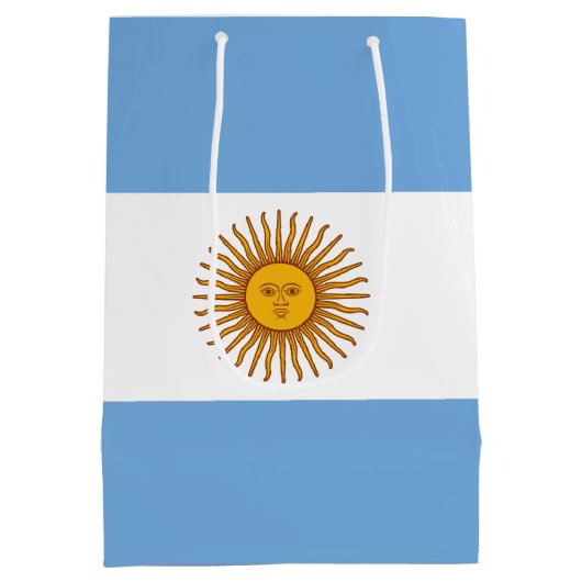 Argentijnse vlag Bandera De Argentina Medium Cadeauzakje (Achterkant)