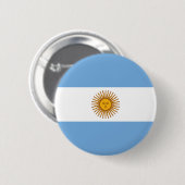 Argentijnse vlag Bandera De Argentina Ronde Button 5,7 Cm (Voorkant /achterkant)