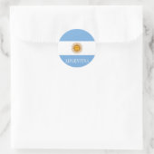 Argentijnse vlag Bandera De Argentina Ronde Sticker (Tas)