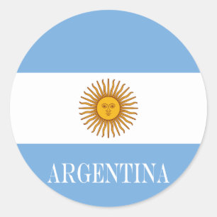 Argentijnse vlag Bandera De Argentina Ronde Sticker