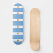 Argentijnse vlag Bandera De Argentina Skateboard (Voorkant)