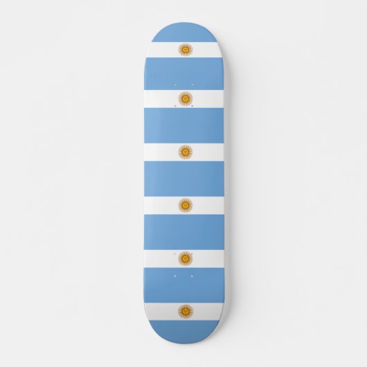 Argentijnse vlag Bandera De Argentina Skateboard (Voorkant)
