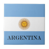 Argentijnse vlag Bandera De Argentina Tegeltje (Voorkant)
