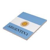 Argentijnse vlag Bandera De Argentina Tegeltje (Zijkant)