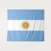 Argentijnse vlag Bandera De Argentina Wandkleed (Voorkant (horizontaal))