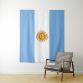 Argentijnse vlag Bandera De Argentina Wandkleed (In situ)