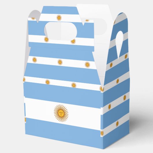 Argentijnse vlag bedankdoosjes (Geopend)