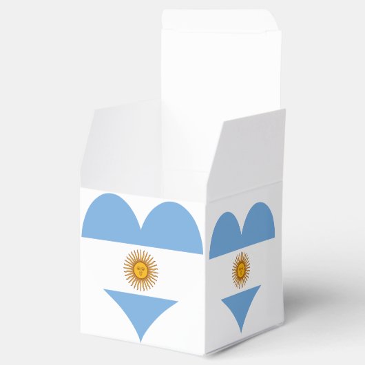 Argentijnse vlag bedankdoosjes (Geopend)