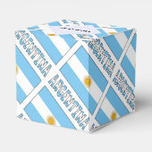 Argentijnse vlag betegeld gepersonaliseerd bedankdoosjes (Achterkant)