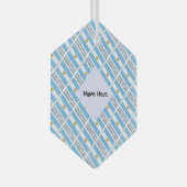 Argentijnse vlag betegeld gepersonaliseerd glas ornament (Voorkant Rechts)