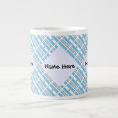 Argentijnse vlag betegeld gepersonaliseerd grote koffiekop (Voorkant)