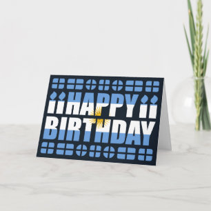 Argentijnse Vlag Birthday Card Kaart