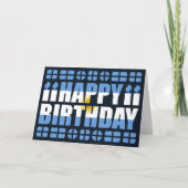 Argentijnse Vlag Birthday Card Kaart (Voorkant)