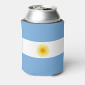 Argentijnse vlag blikjeskoeler (Blikje Achterkant)