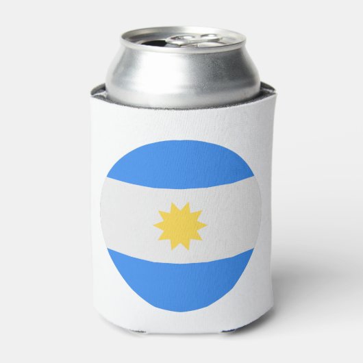 Argentijnse vlag blikjeskoeler (Blikje Voorkant)