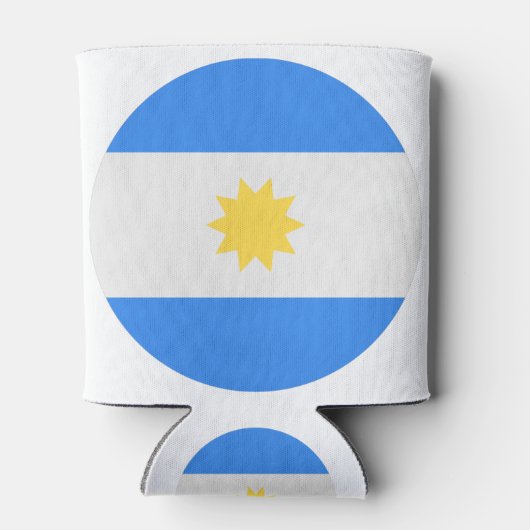 Argentijnse vlag blikjeskoeler (Achterkant)