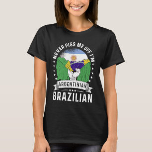 Argentijnse vlag Brazilië Groene Humor Citizen Pri T-shirt