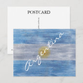 Argentijnse vlag briefkaart (Voorkant / Achterkant)