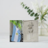 argentijnse vlag briefkaart (Staand voorkant)