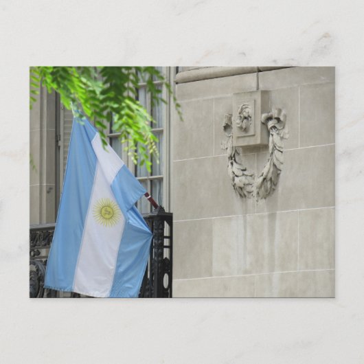 argentijnse vlag briefkaart (Voorkant)