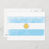  Argentijnse vlag Briefkaart (Voorkant / Achterkant)
